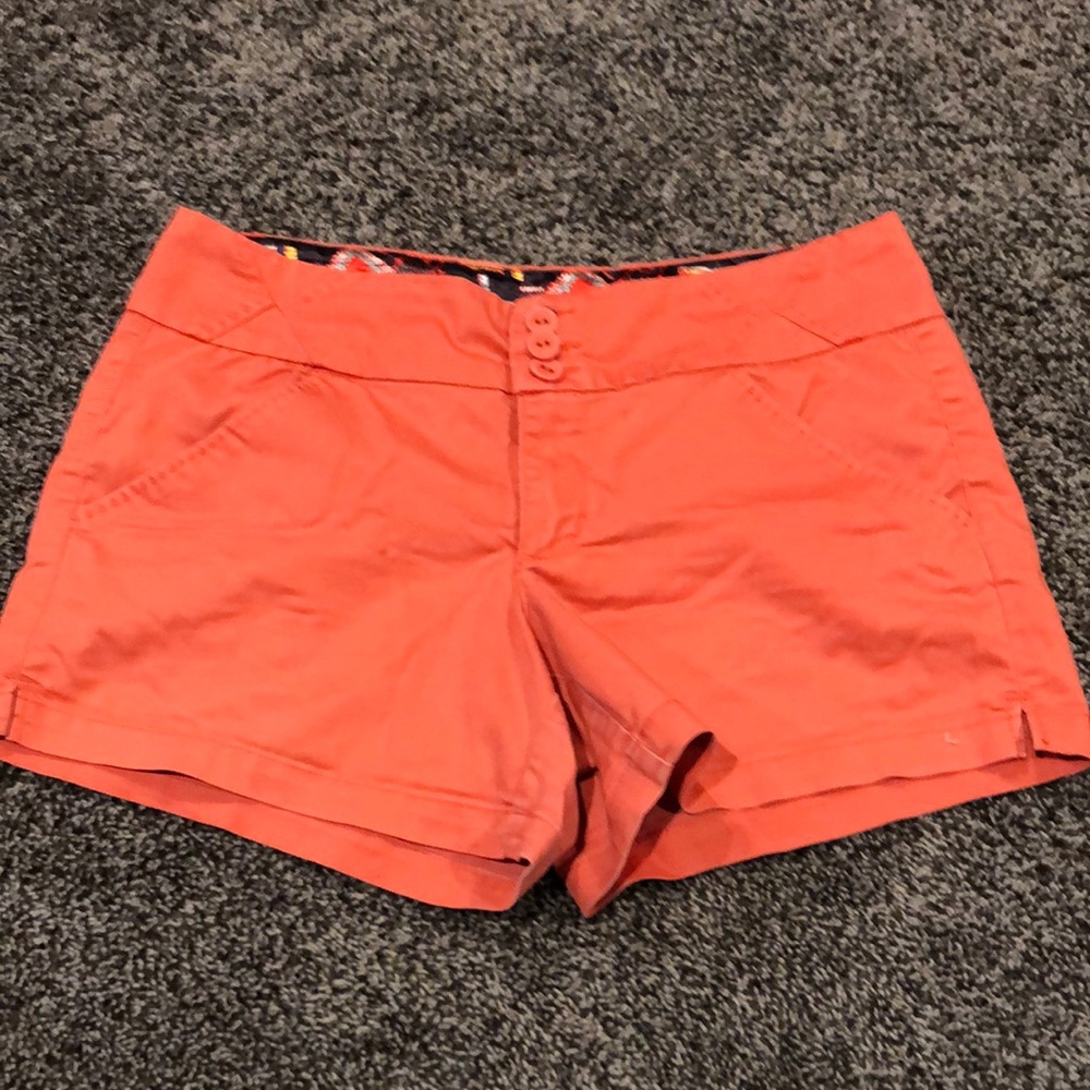 Coral shorts size 12